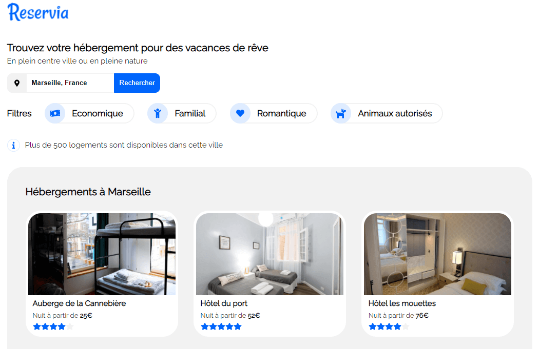 image de couverture du site reservia